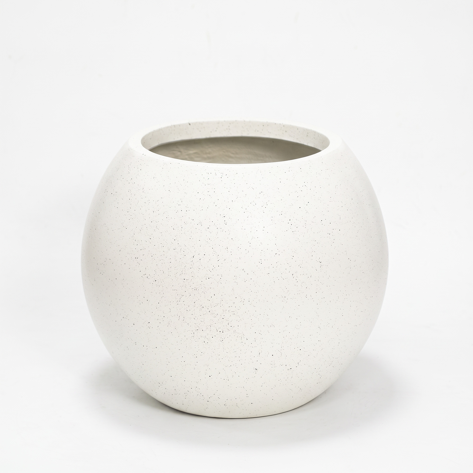 Mougins 43cm All-Weather MGO Stone Planter – Speckled Chalk White Mougins 43cm All-Weather MGO Stone Planter – Speckled Chalk White
