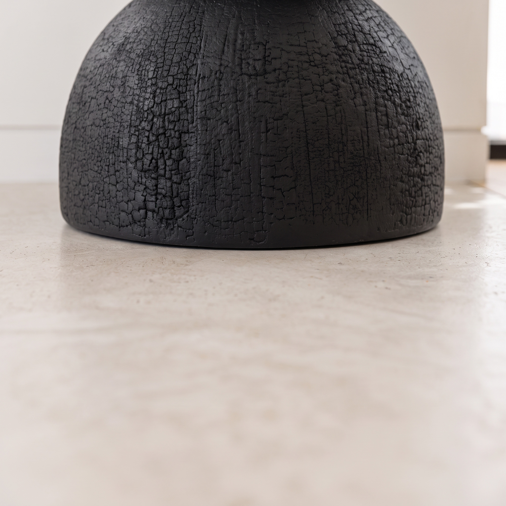 mougins 47cm Hourglass MGO Stone Accent Table & Plant Stand – Matte Black mougins 47cm Hourglass MGO Stone Accent Table & Plant Stand – Matte Black